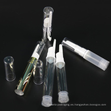 Botella de plástico transparente Airless para embalaje cosmético (NAB42)